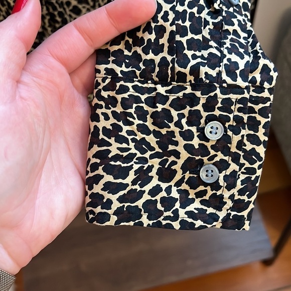 J Crew // Leopard Print Button Down Shirt - Picture 5 of 7